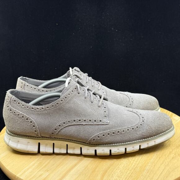 Cole Haan Mens ZeroGrand Grand.OS Wingtip Shoes 11M Gray C21383 Sneakers - Picture 5 of 10